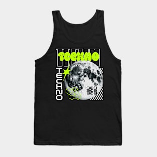 TECHNO - Y2K planet (lime) Tank Top